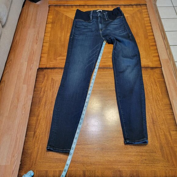 Good American Deep Wash Blue High Rise Skinny Jeans - Picture 9 of 11
